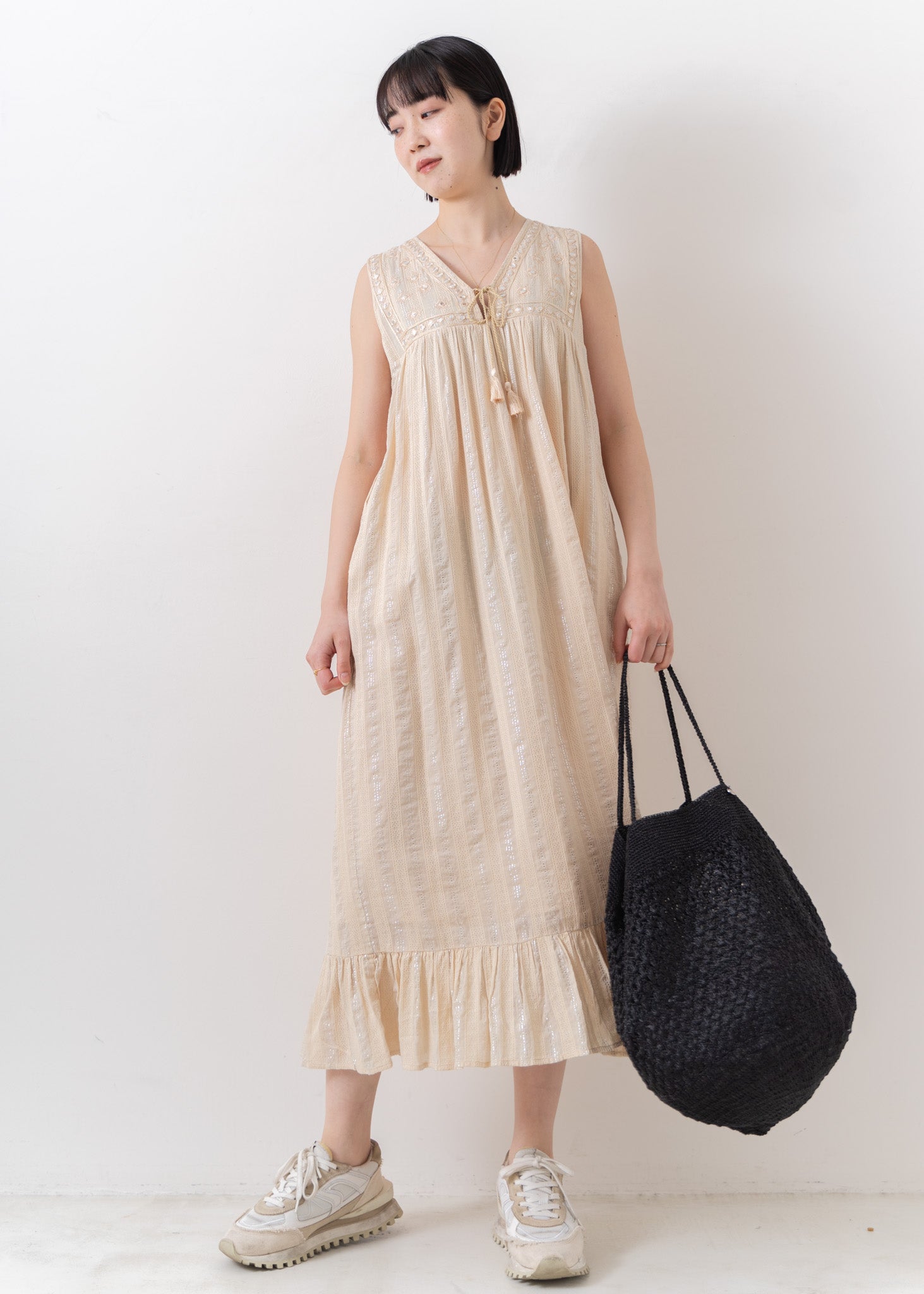 Metallic Macrame Big Bag | Pasand by ne Quittez pas | パサンドバイ 