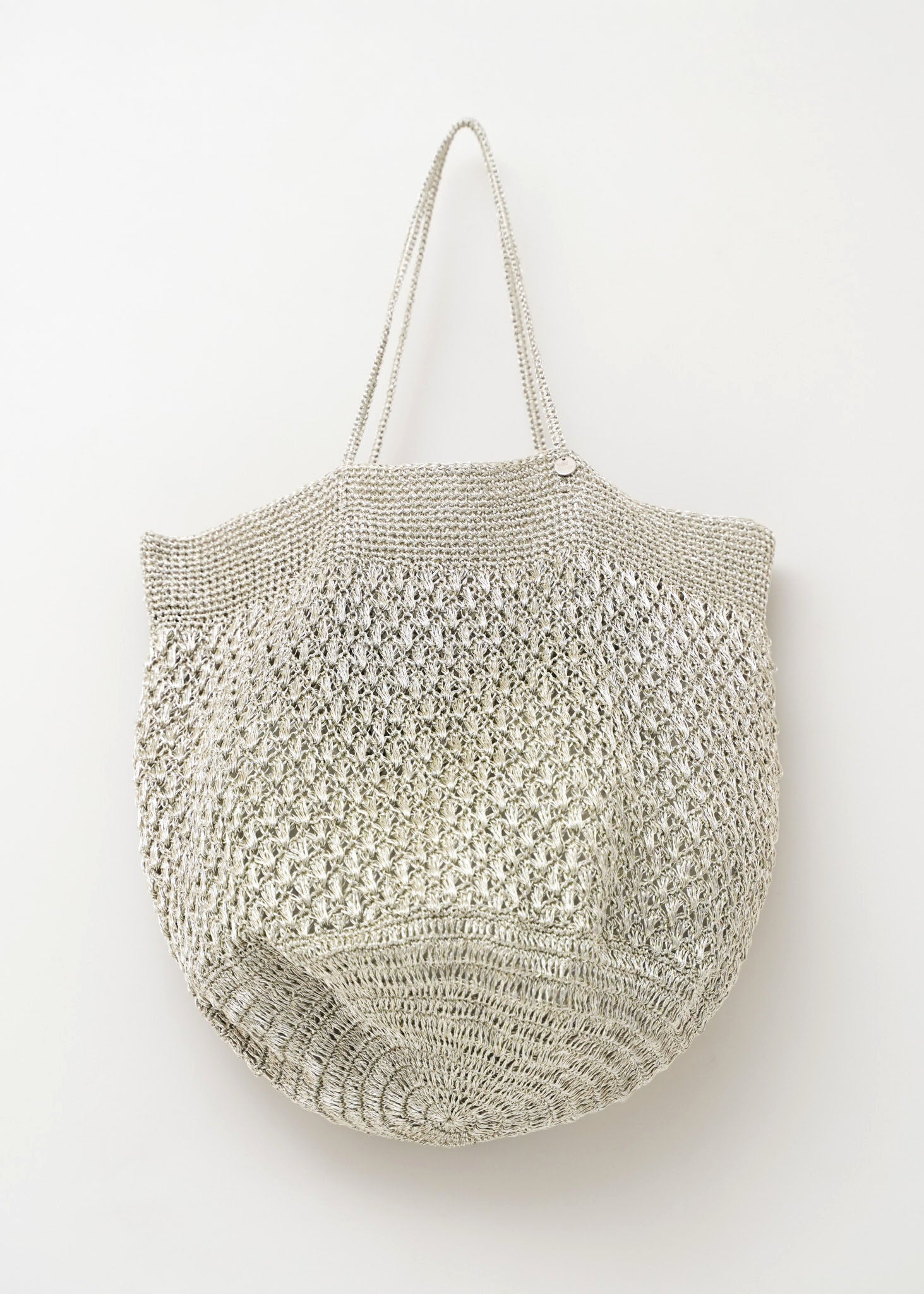 Metallic Macrame Big Bag