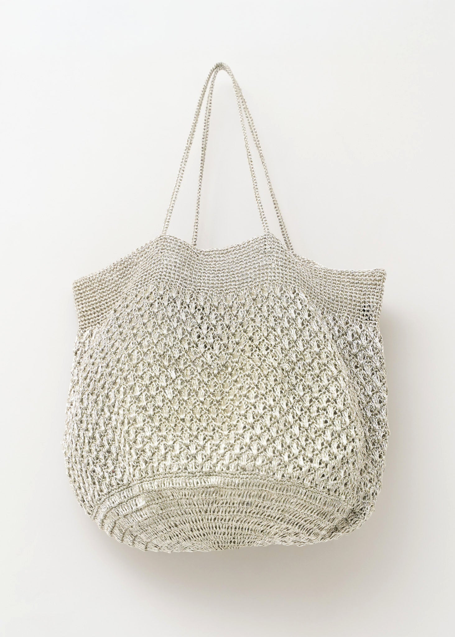 Metallic Macrame Big Bag