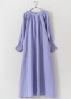 Ramie Smocking Longsleeve Dress