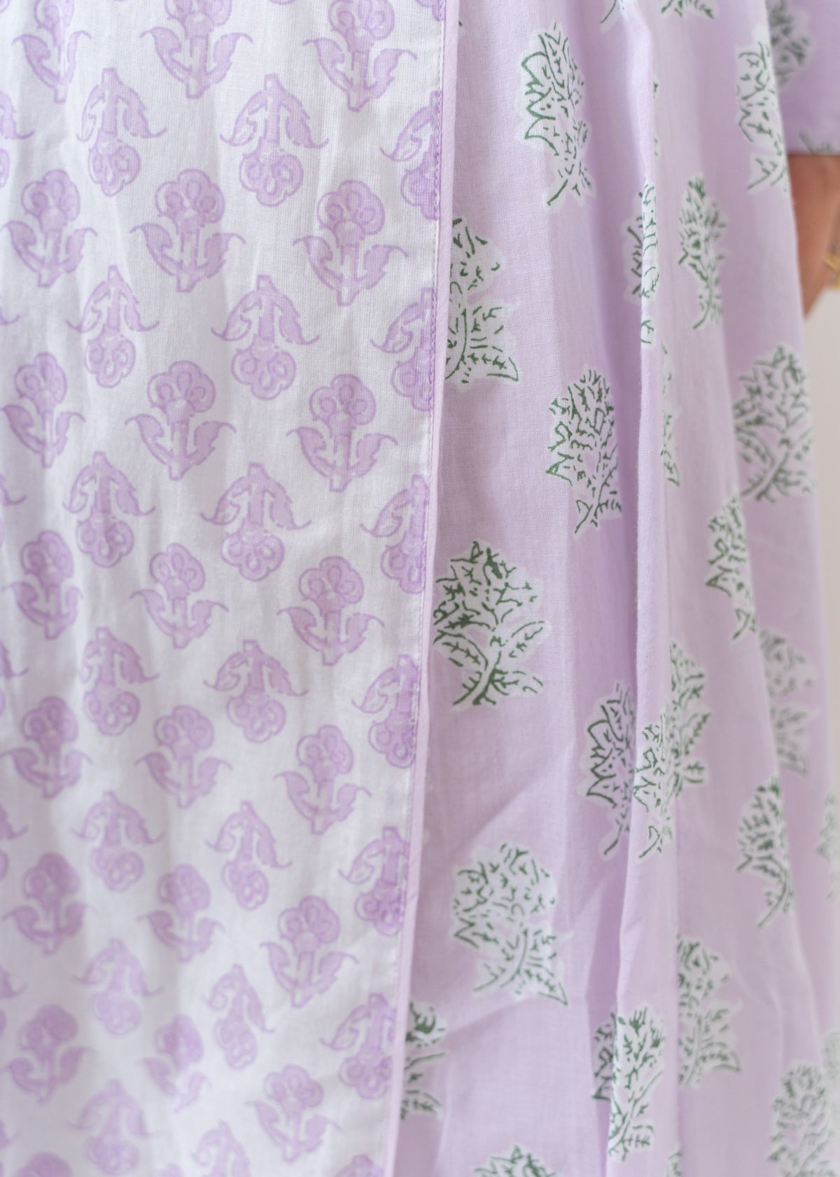 Lotus Combi Print Panel Dress