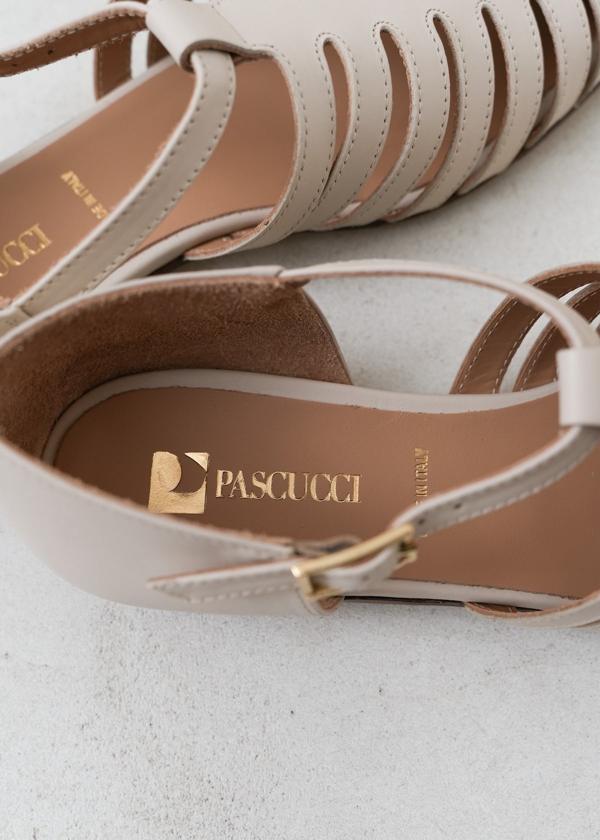 Pascucci Leather Ankle Strap Sandal