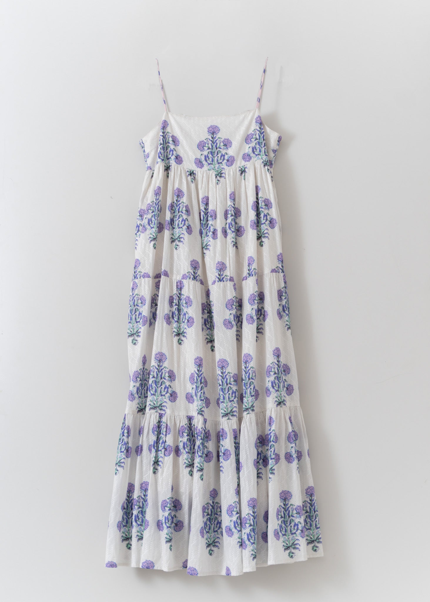 Cotton Jacquard Marigold Print Cami Dress | Pasand by ne Quittez pas |  パサンドバイヌキテパ