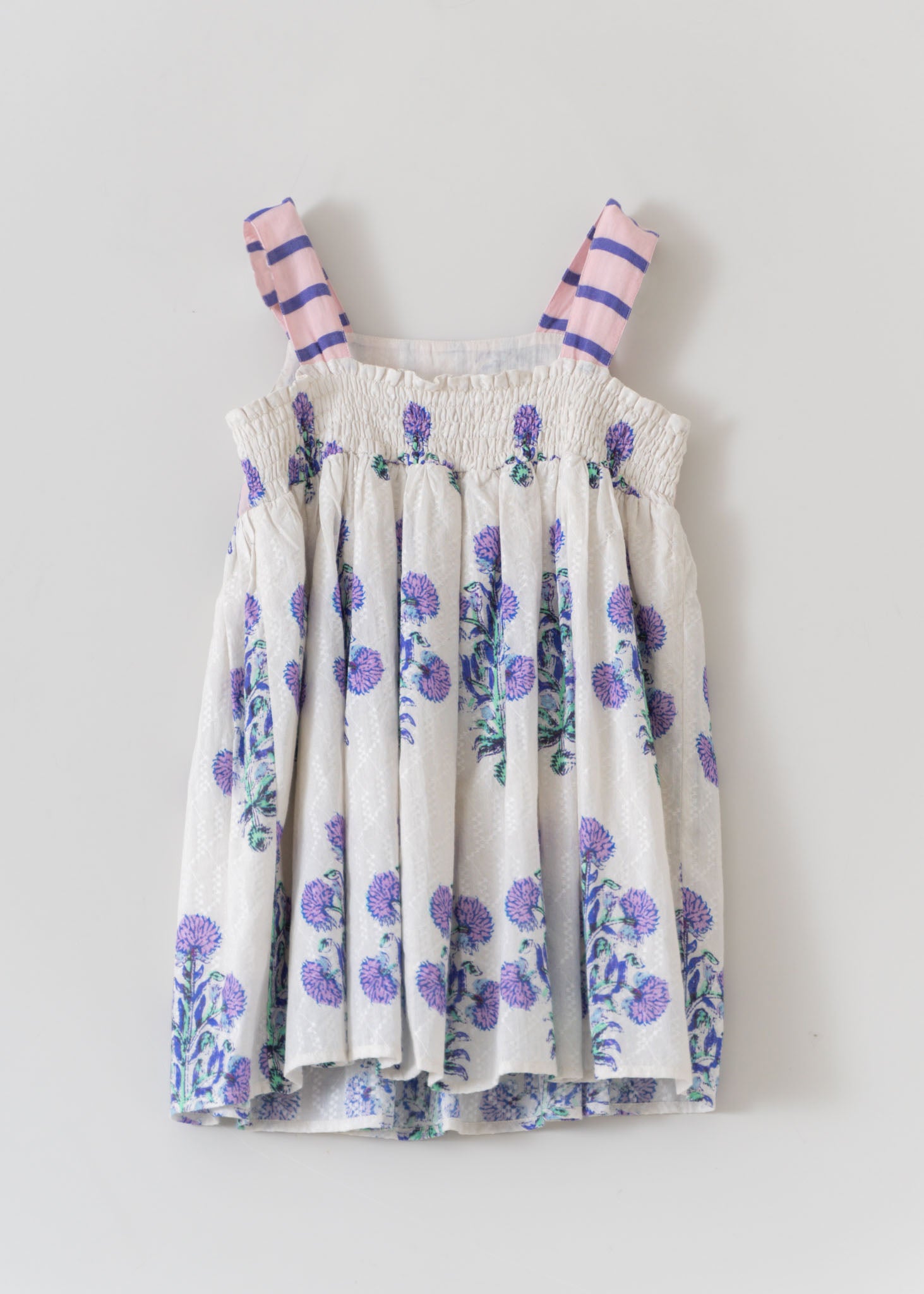 Marigold Print Kids Dress