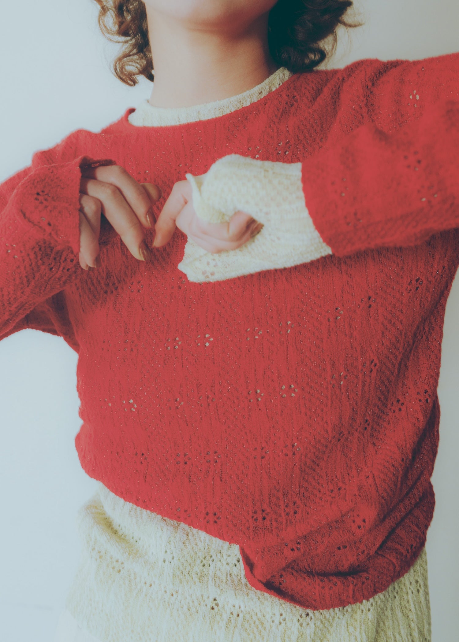 【8/19 10時発売】Boucle Yarn Crew Top