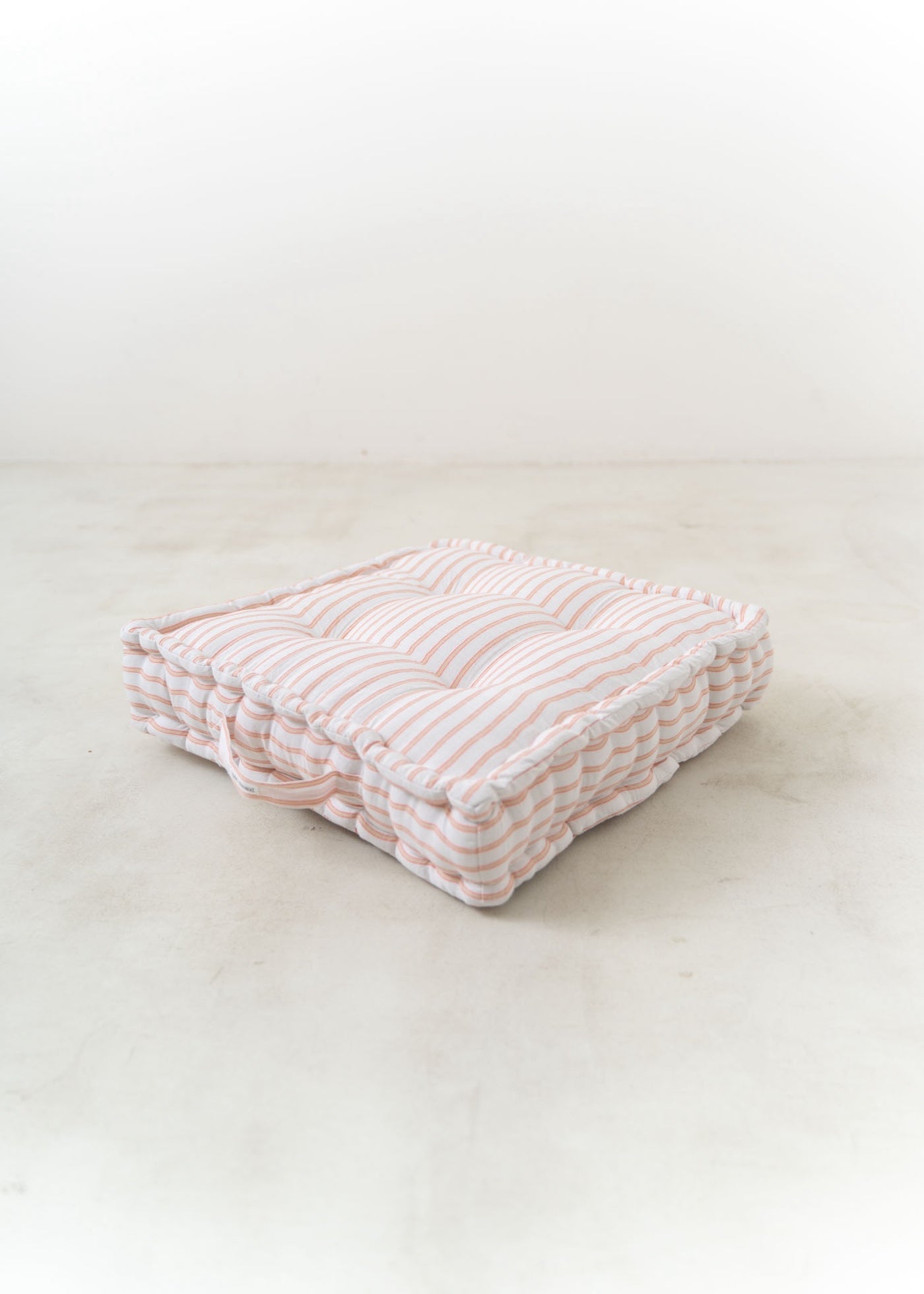 Cotton Stripe Seat Cushion With Handle