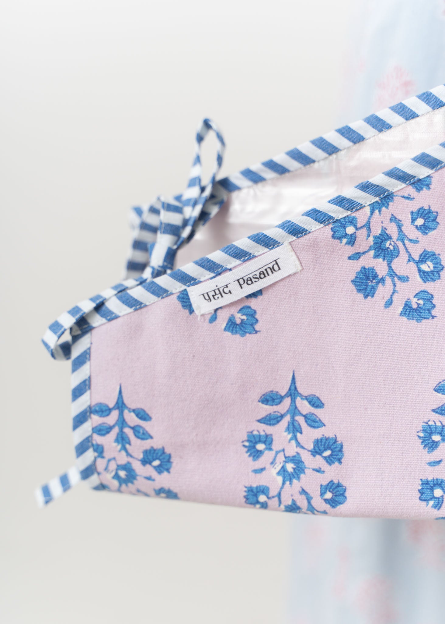 Cotton Canvas Hand Printed Flower Bag | Pasand by ne Quittez pas | パサンドバイ ヌキテパ