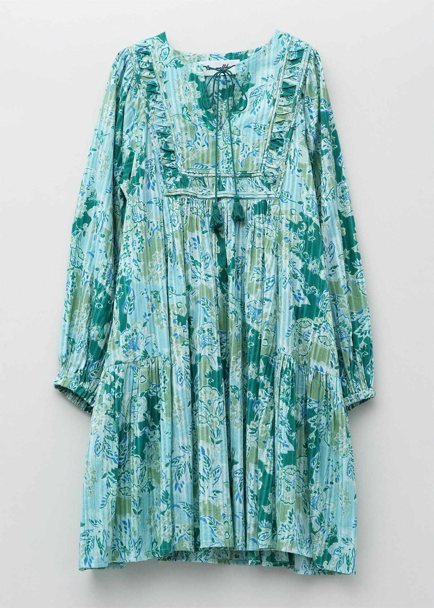 【4/22 10時発売】Cotton Bohemian Flower Print Mini Dress