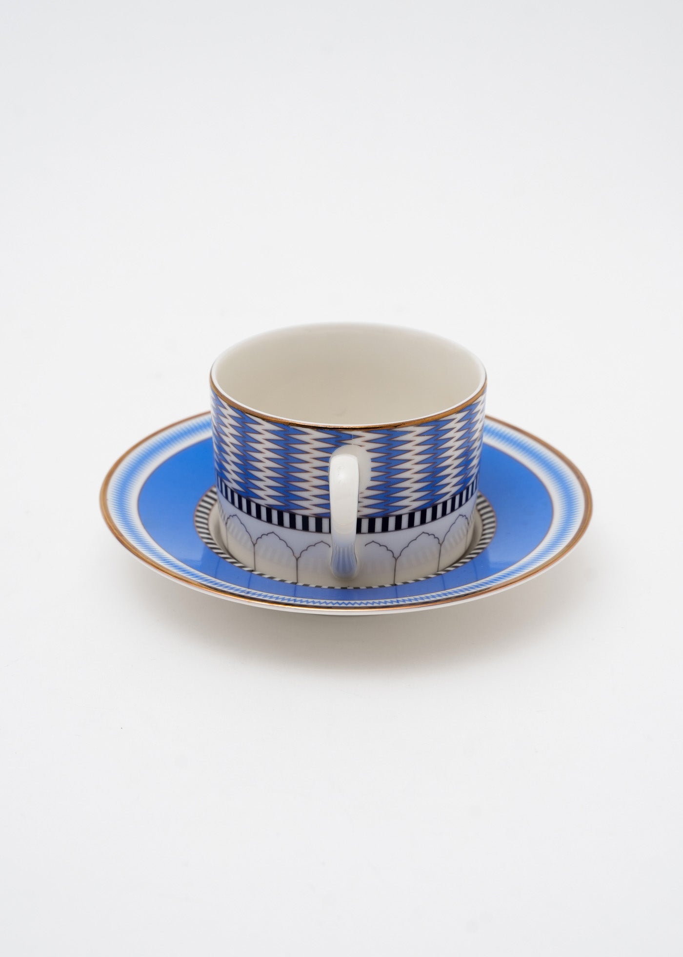 Eriko Kawakami × Pasand Home Blue City Cup & Saucer | Pasand by ne