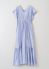 Cotton Voile V Neck Dress