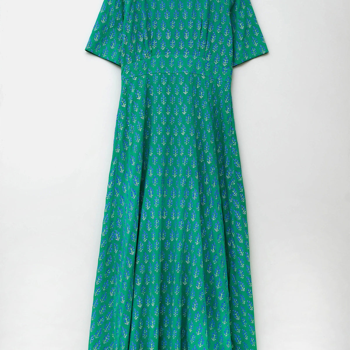 Cotton Voile Small Flower Print Flare Dress | Pasand by ne Quittez 