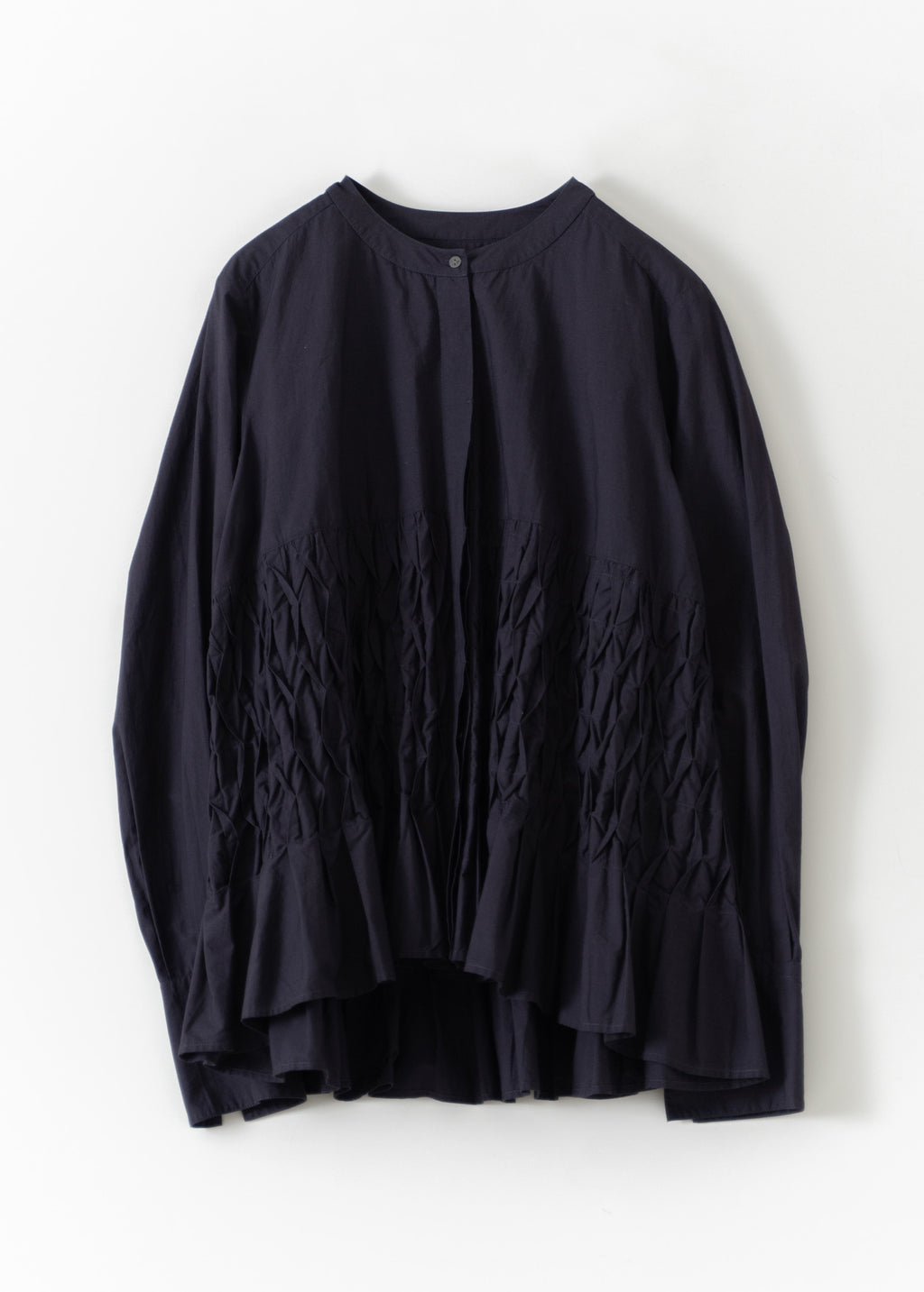 Cotton Poplin Wave Tuck Blouse | Pasand by ne Quittez pas | パサン 