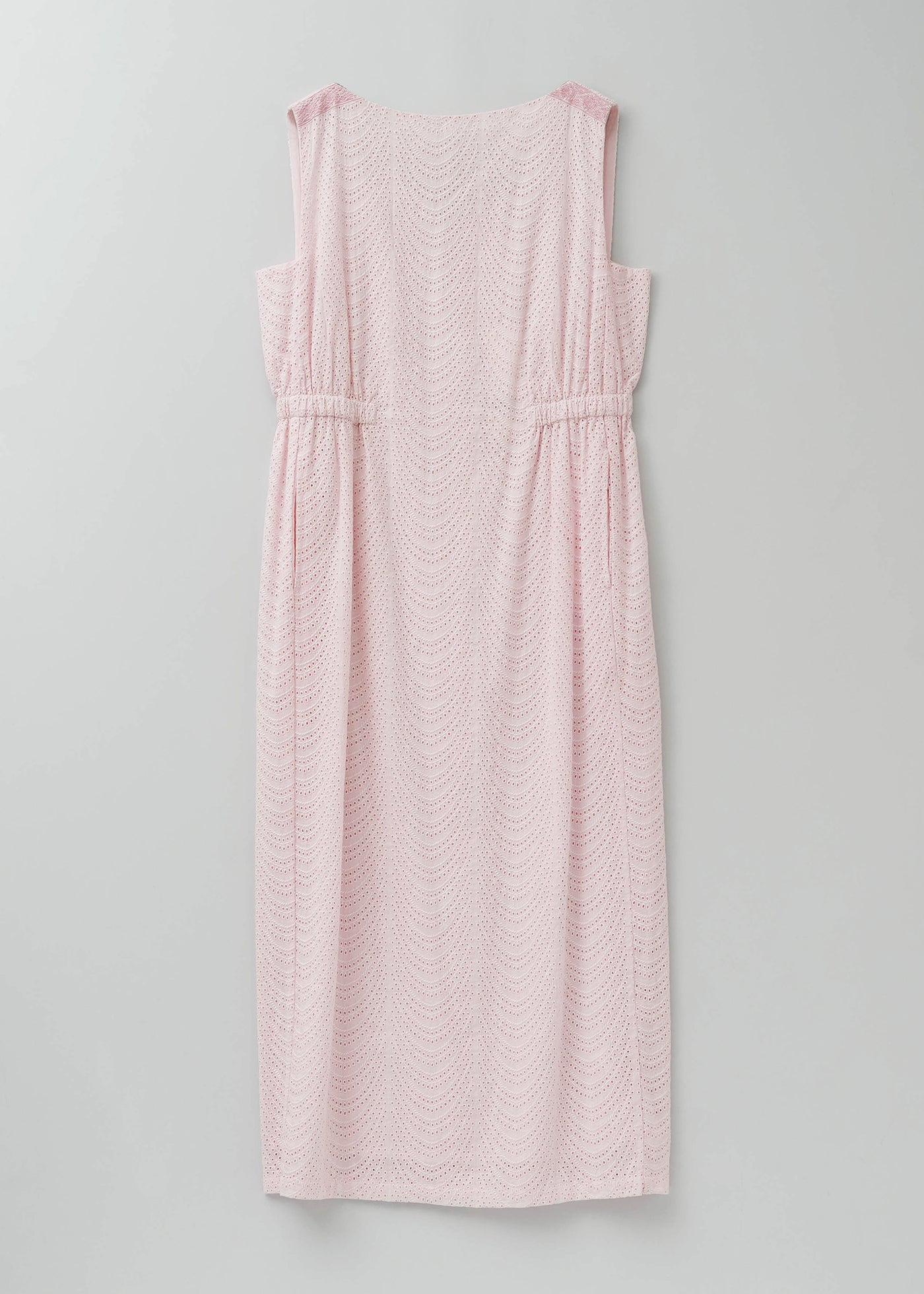 Cotton Voile Neem Cifre Embroidery Sleeveless Dress | Pasand by ne