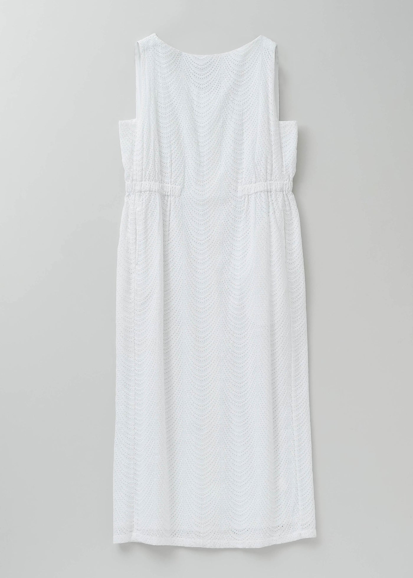 Cotton Voile Neem Cifre Embroidery Sleeveless Dress | Pasand by ne