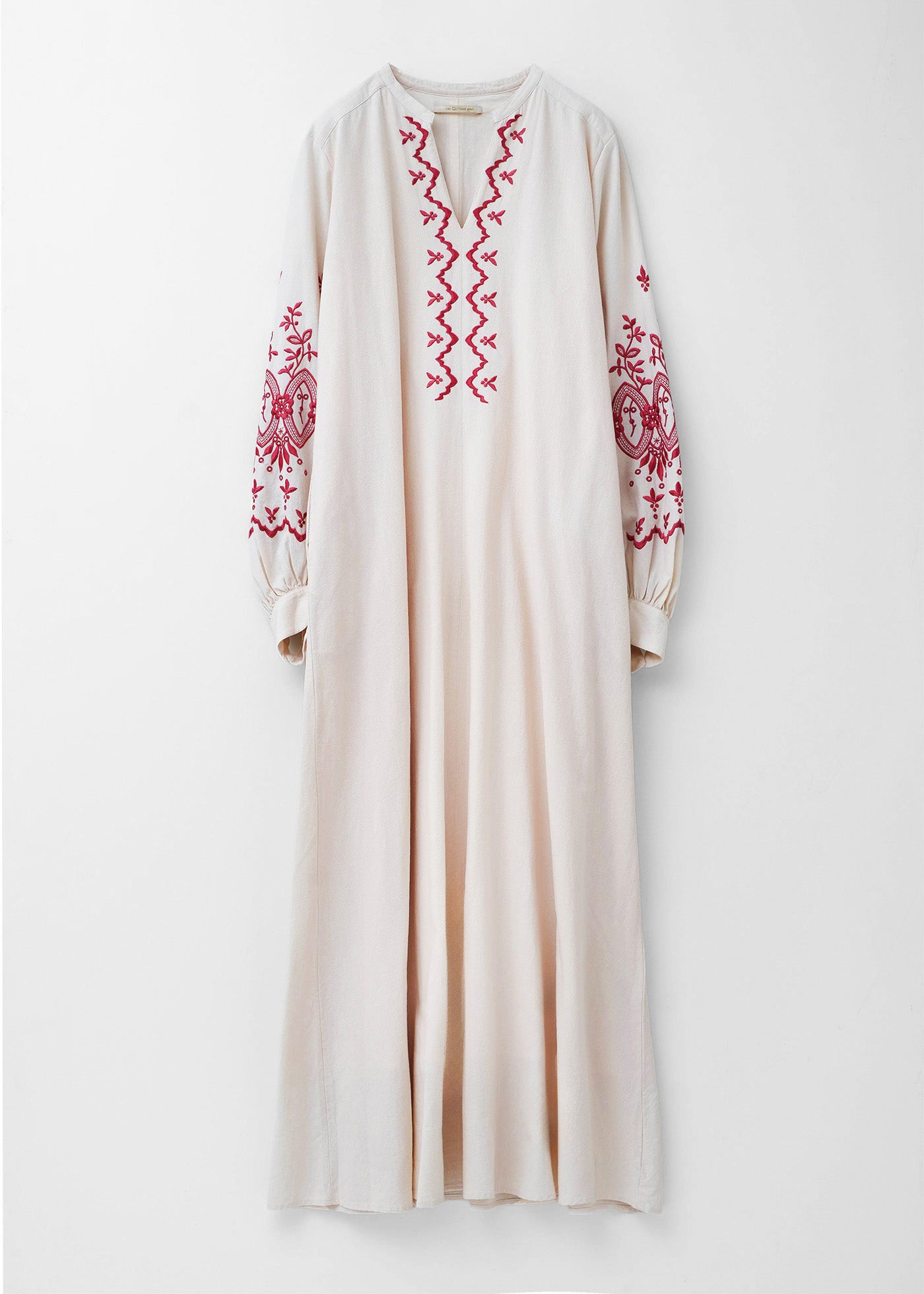 Crimp Cotton Anglaise Embroidery Dress