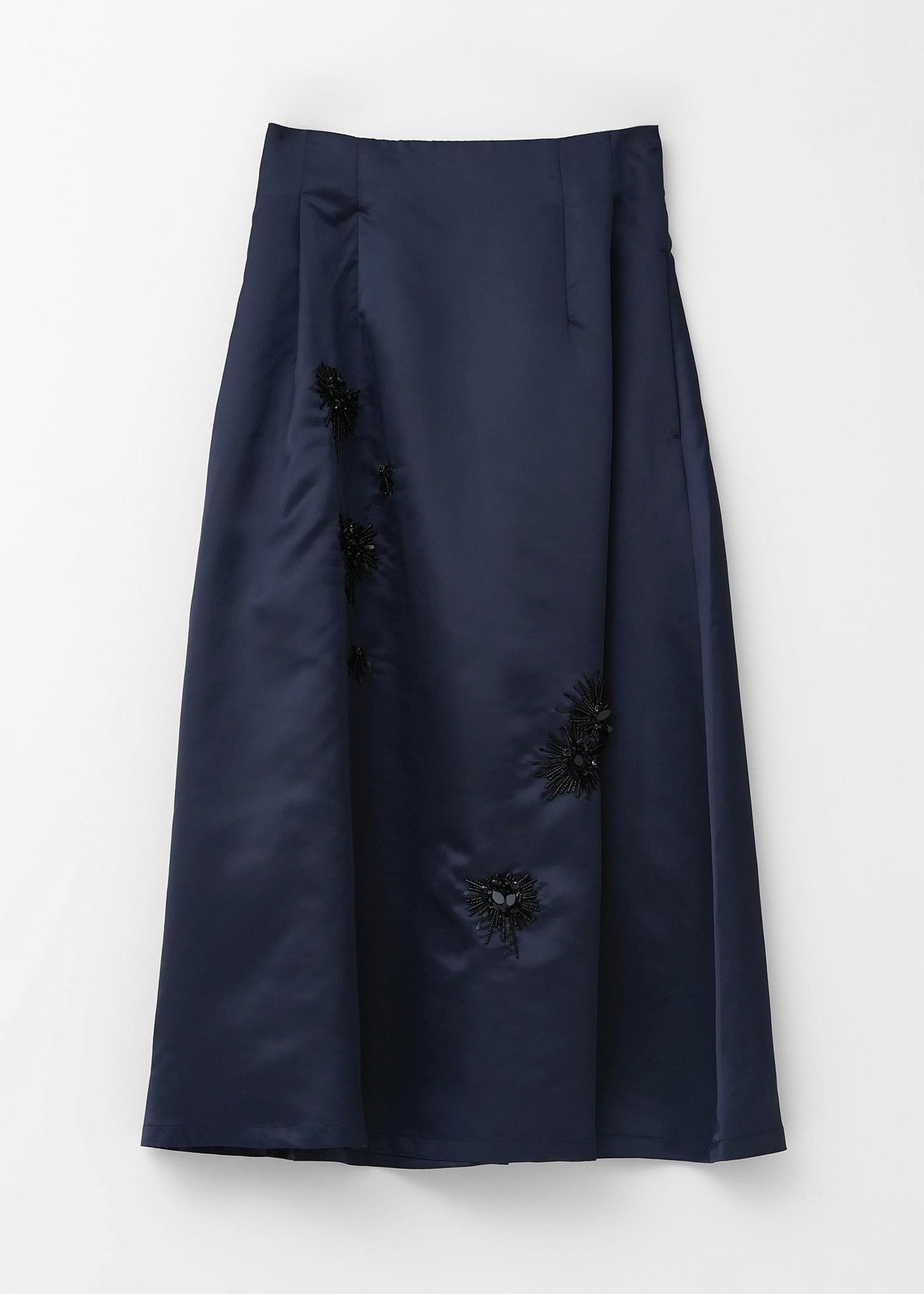 Poly Twill Sequins Embroidery Skirt