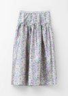 Poly Dupion Flower Print Skirt