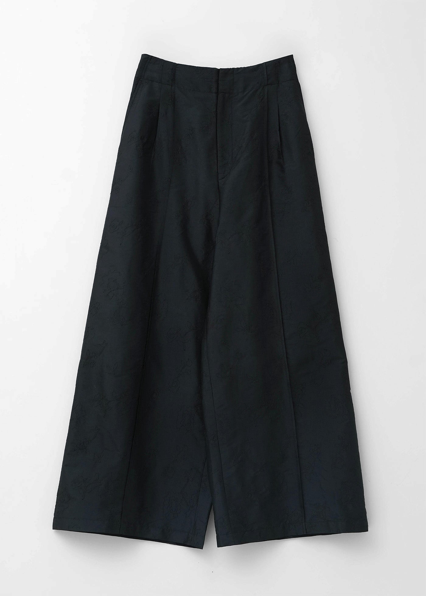 Poly Dupion Flower Embroidery Pants