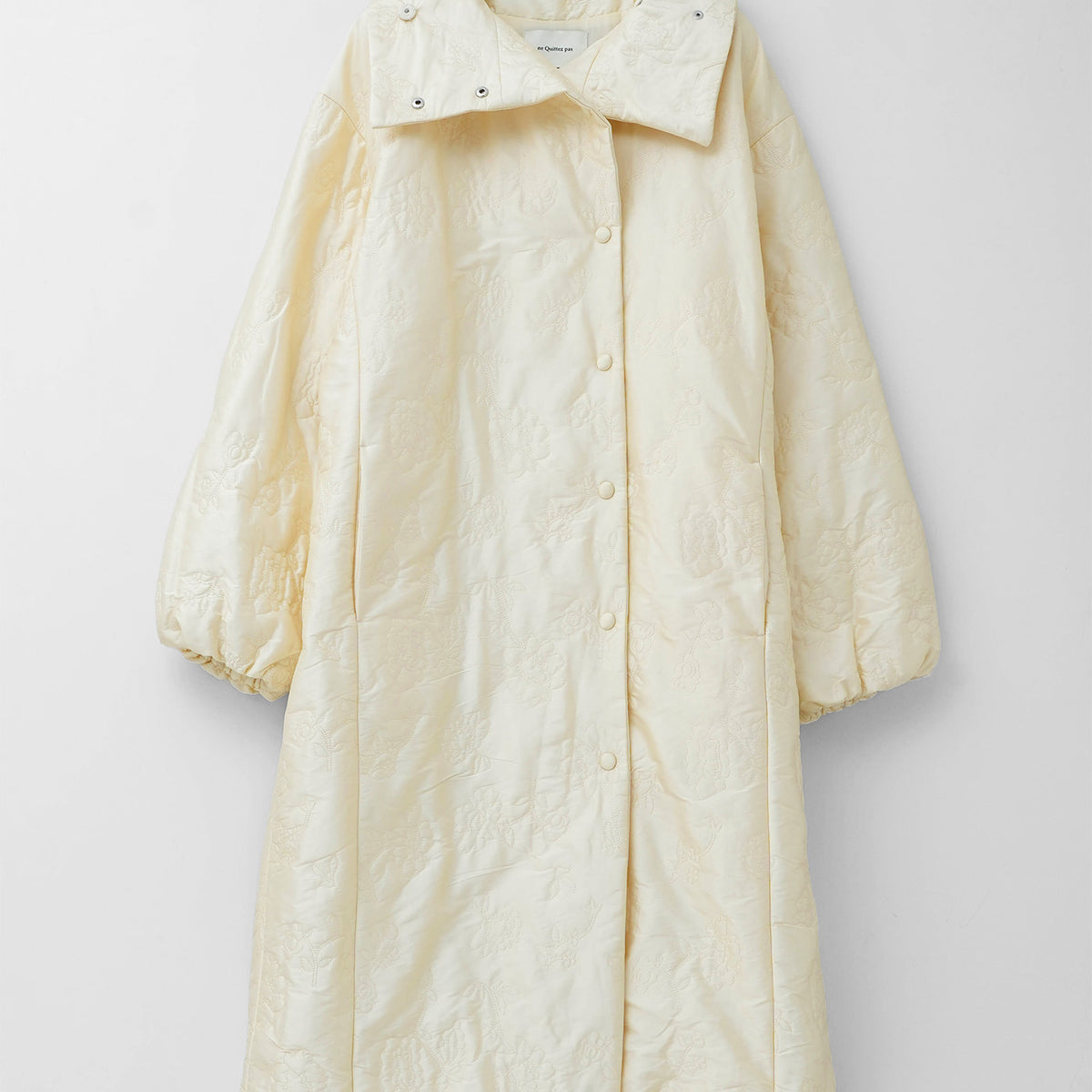 Poly Dupion Flower Embroidery Quilting Coat | Pasand by ne Quittez 