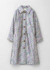 Poly Dupion Flower Print Quilting Coat