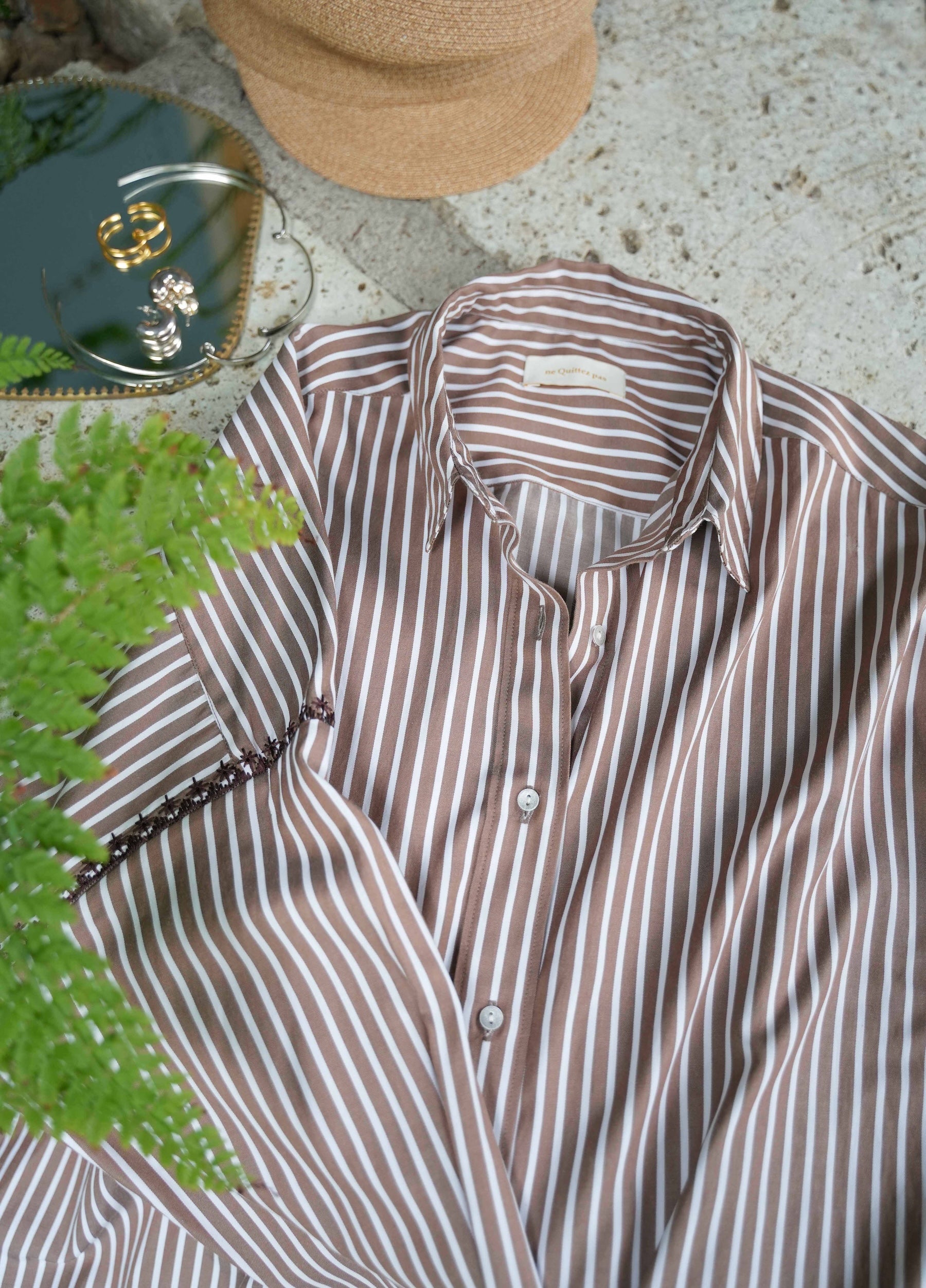 Poplin Stripe Shirts | Pasand by ne Quittez pas | パサンドバイヌキテパ