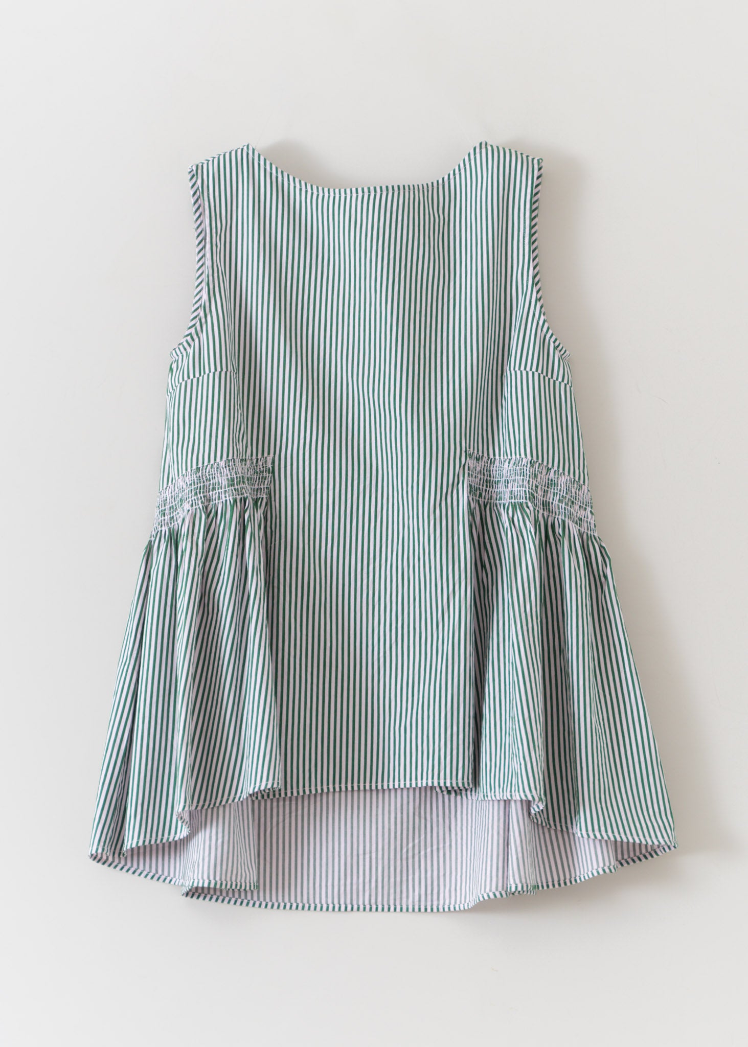 Poplin Stripe Sleeveless Top