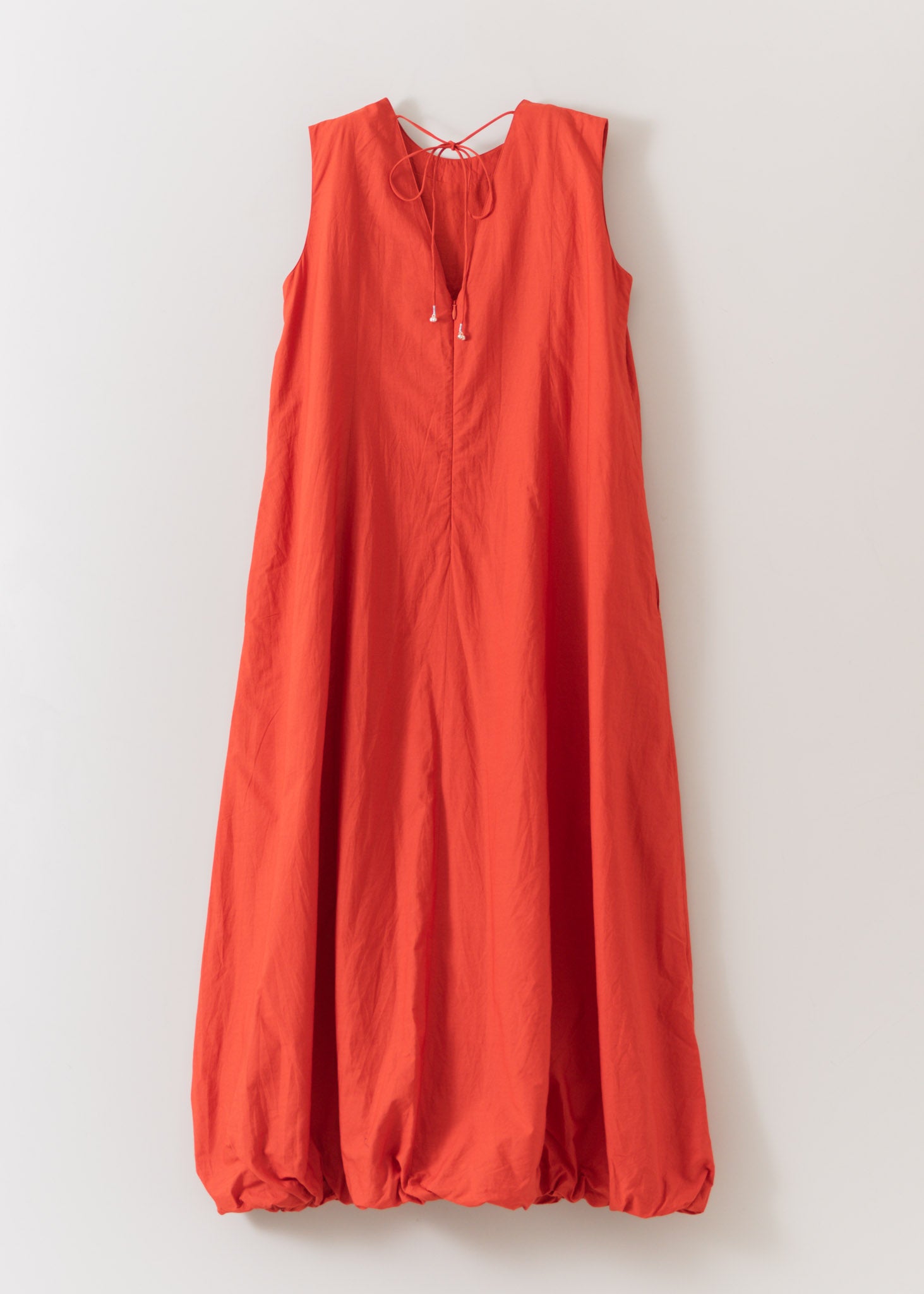 Poplin Solid Sleeveless Balloon Dress