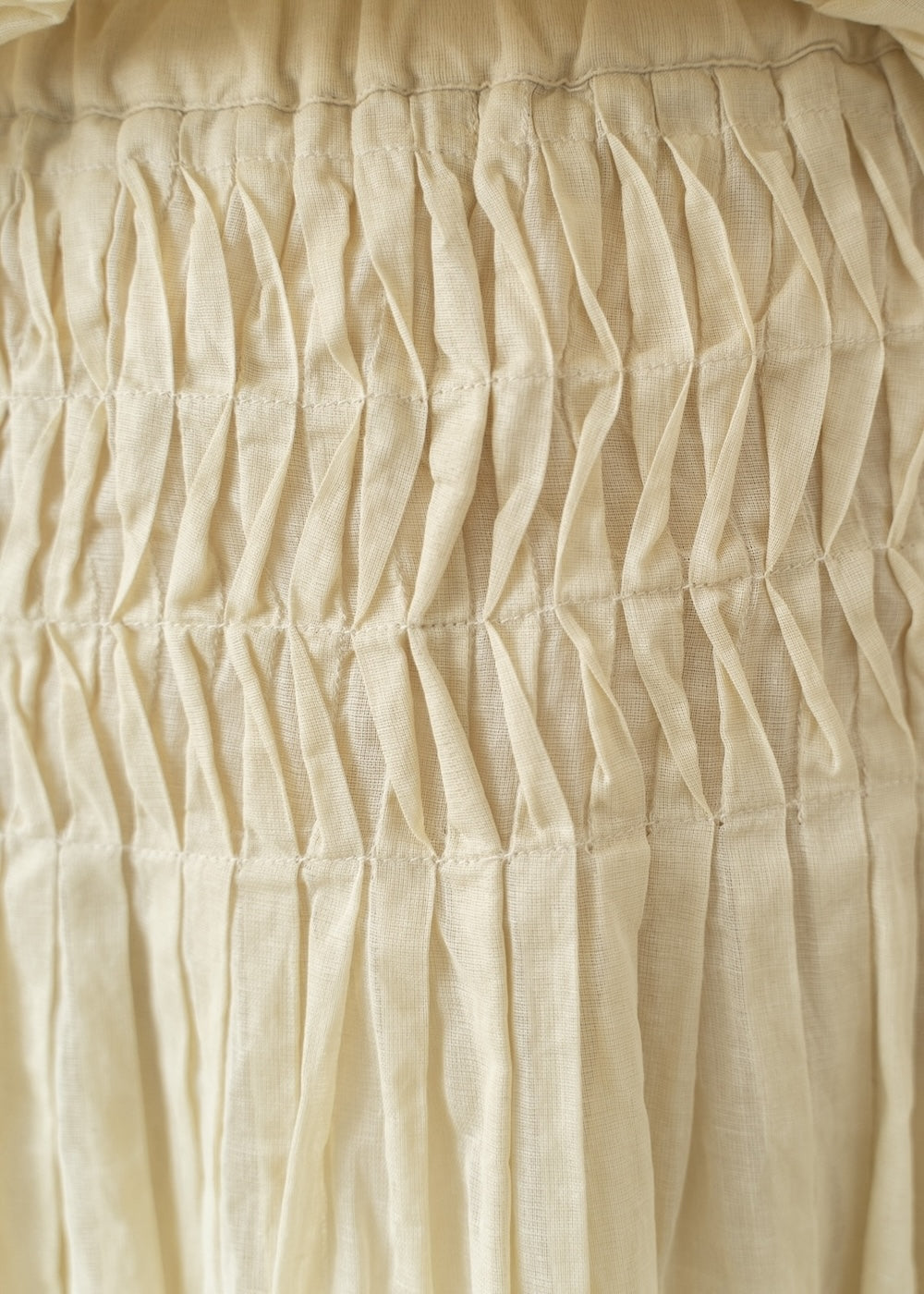 【3月中旬お届け予定】Cotton Organza Wave Tuck Skirt