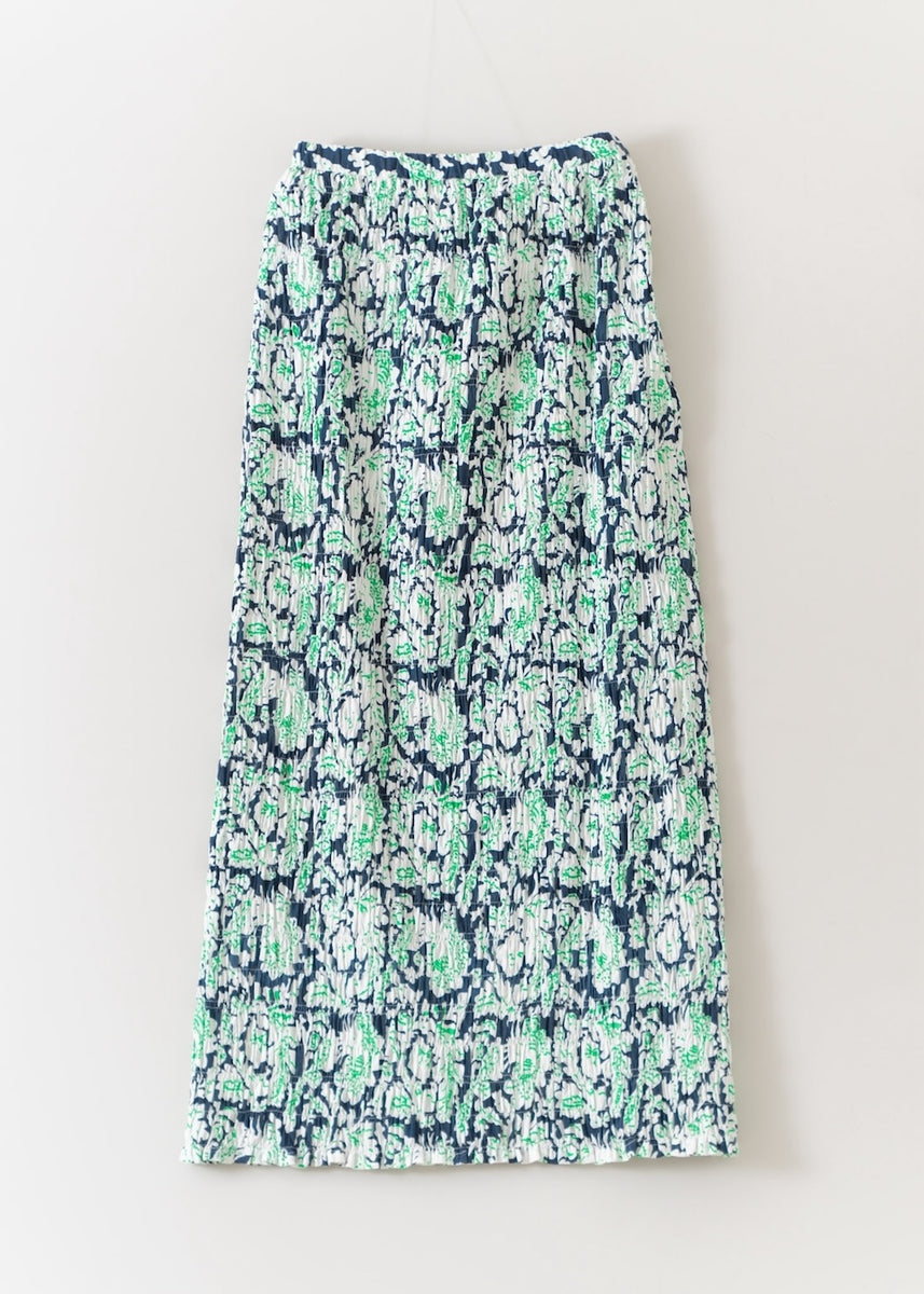 Poplin Botanical Print Shirring Skirt | Pasand by ne Quittez pas 