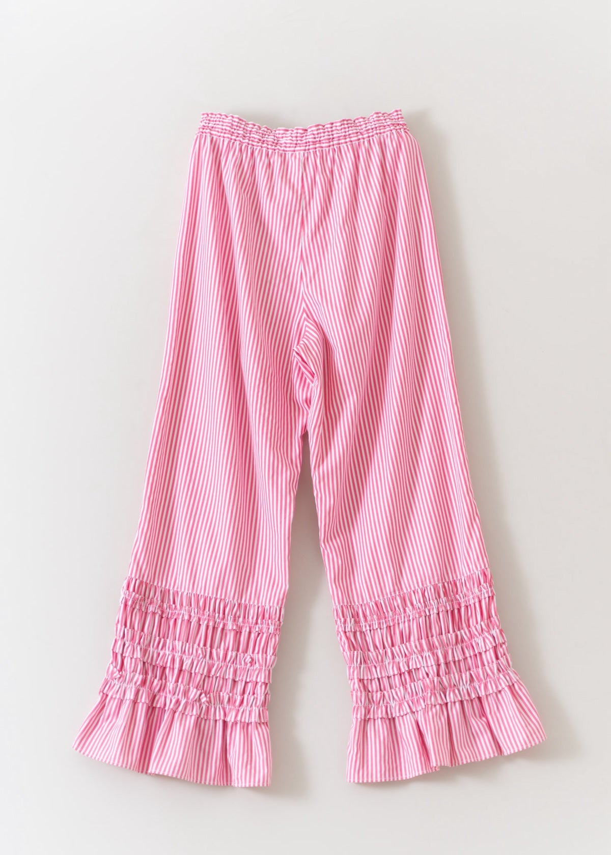 Cotton Poplin Frill Pants