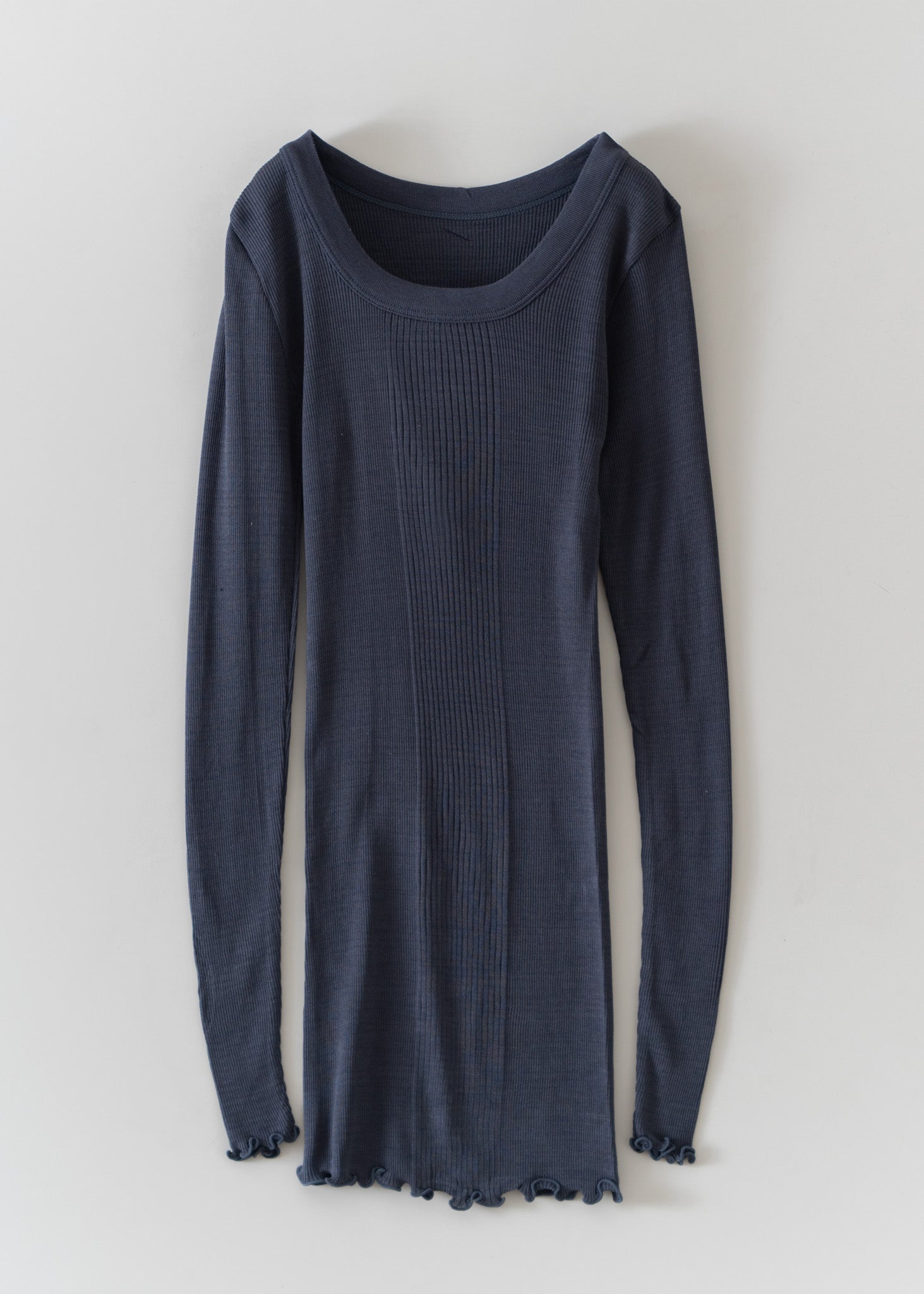 Silk Rib Long Sleeve