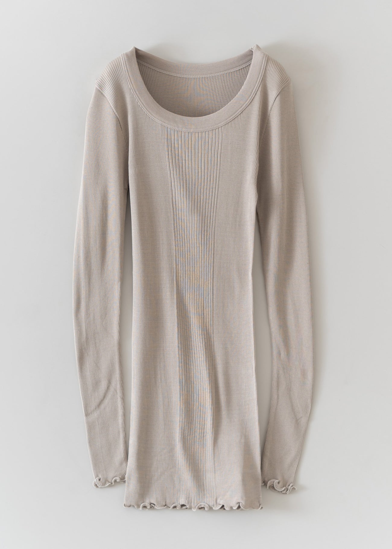 Silk Rib Long Sleeve