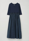 【3/19 10時発売】Cotton Organza Embroidery Rib Combi Dress