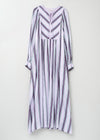 Cotton Voile Stripe Gather Dress