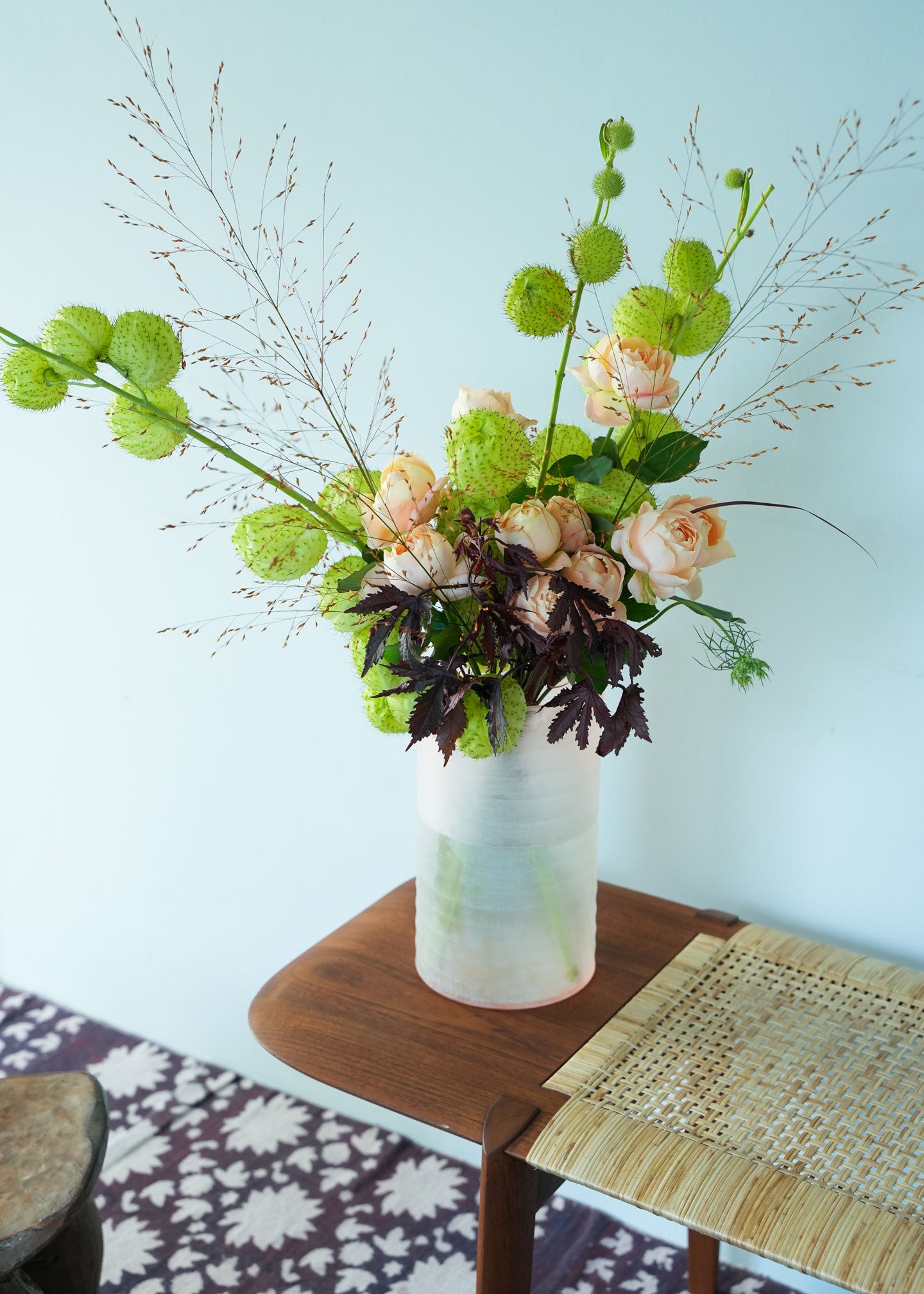 Hand Made Glass Flower Vase Pink | Pasand by ne Quittez pas