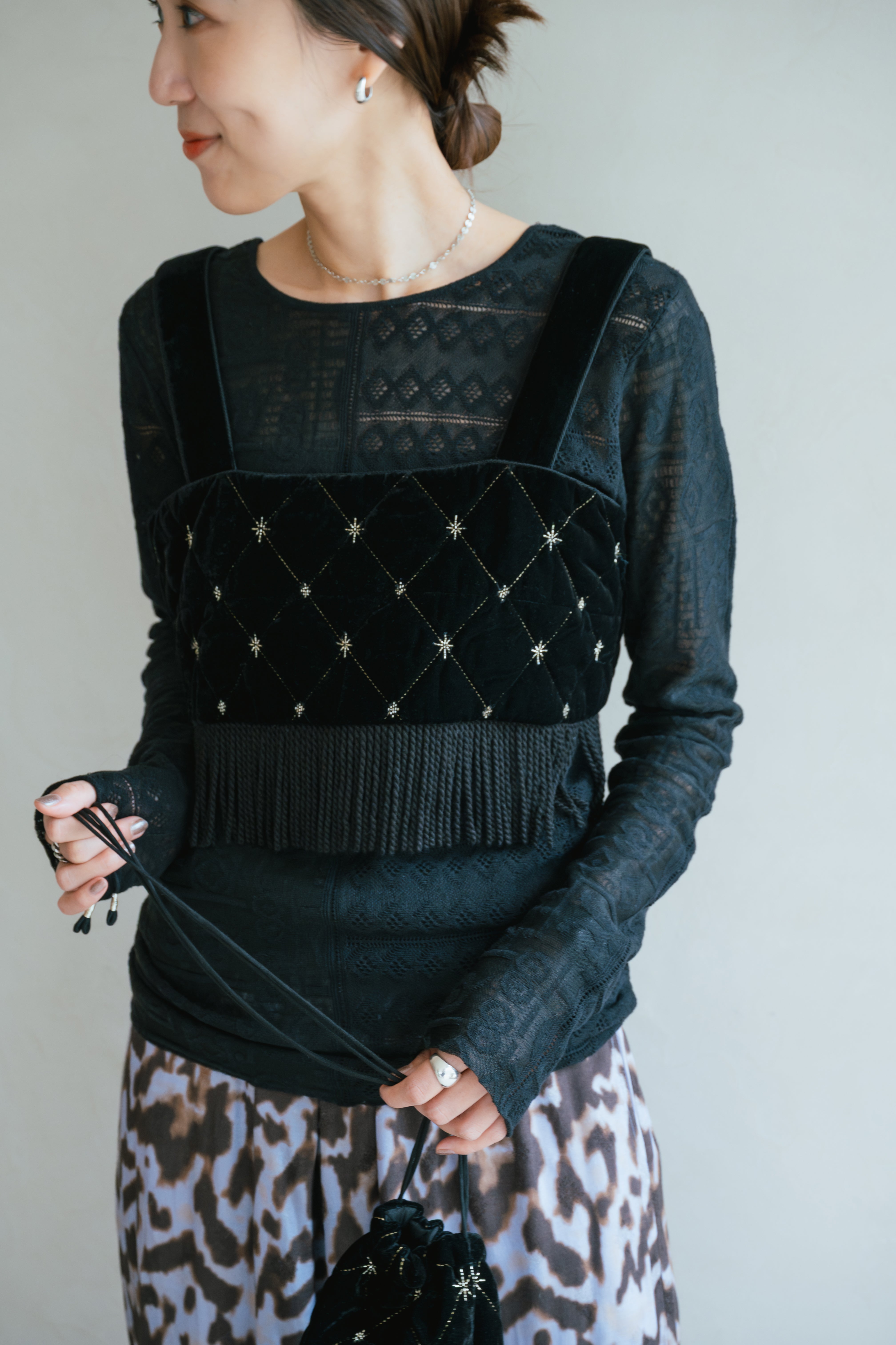 Sara mallika Kana Takaseコラボ　ワンピース Kana Takase × Sara mallikaコラボ レイヤードを楽しむ