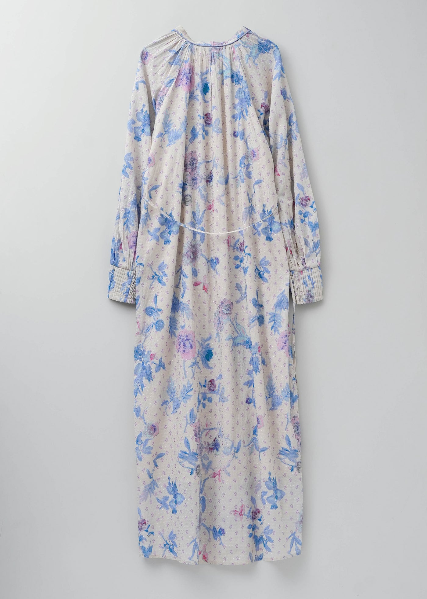 Dot Dobby Bouquet Long Sleeve Dress