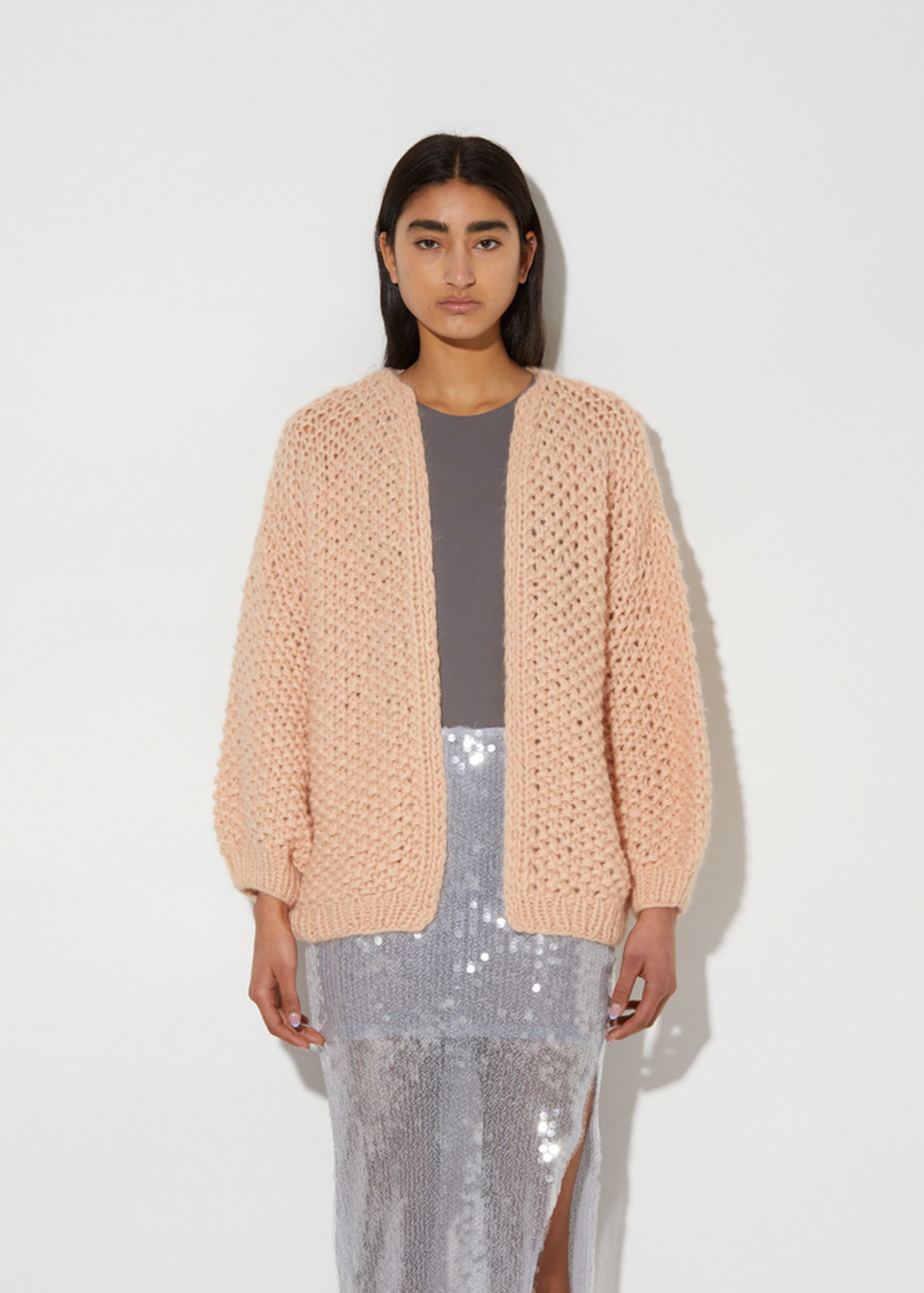 予約商品】Alpaca Pearl Pattern Cardigan | Pasand by ne Quittez pas ...