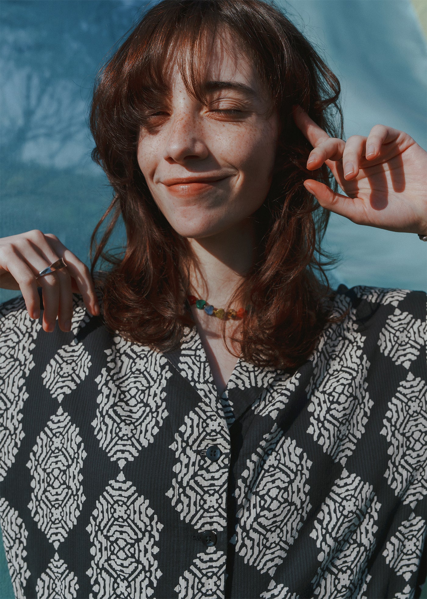Cotton Geometric Print All In One