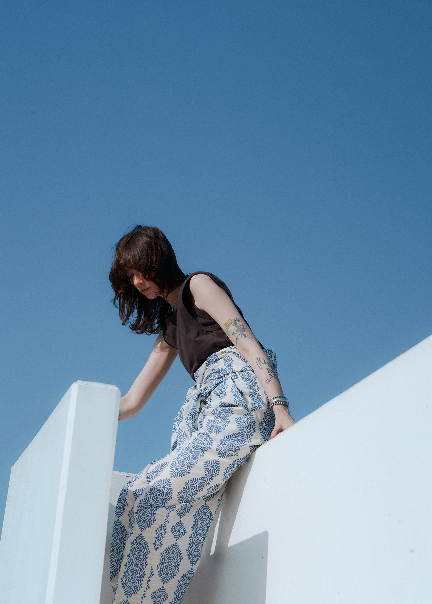 Cotton Geometric Print All In One