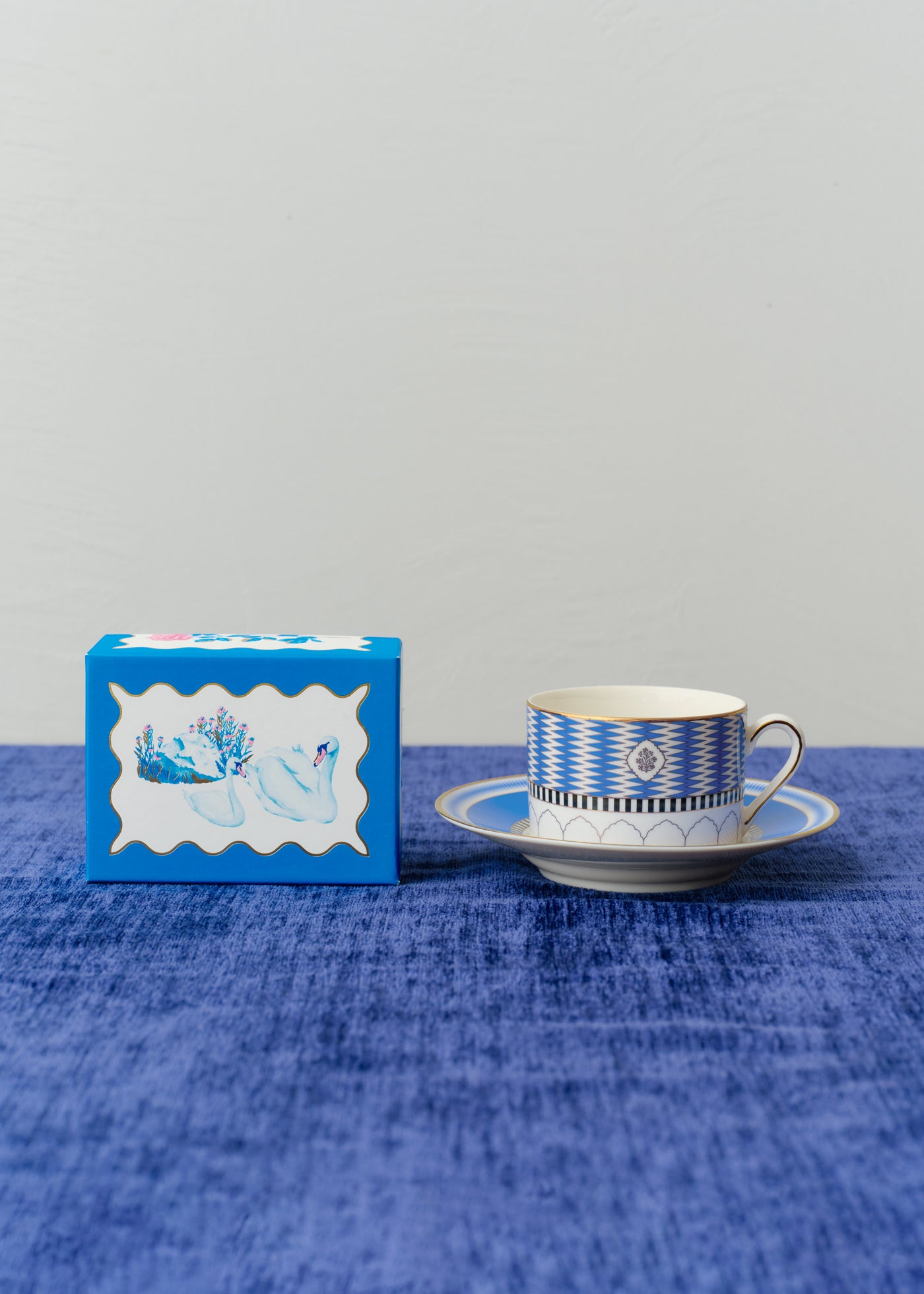 Blue Tea Time Set - Tigre & Cup and Saucer | Pasand by ne Quittez