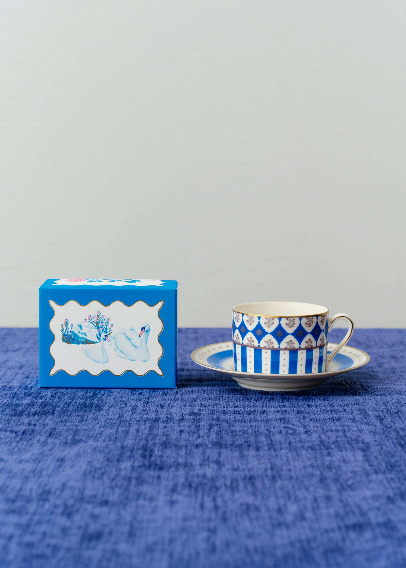 Blue Tea Time Set - Tigre & Cup and Saucer | Pasand by ne Quittez