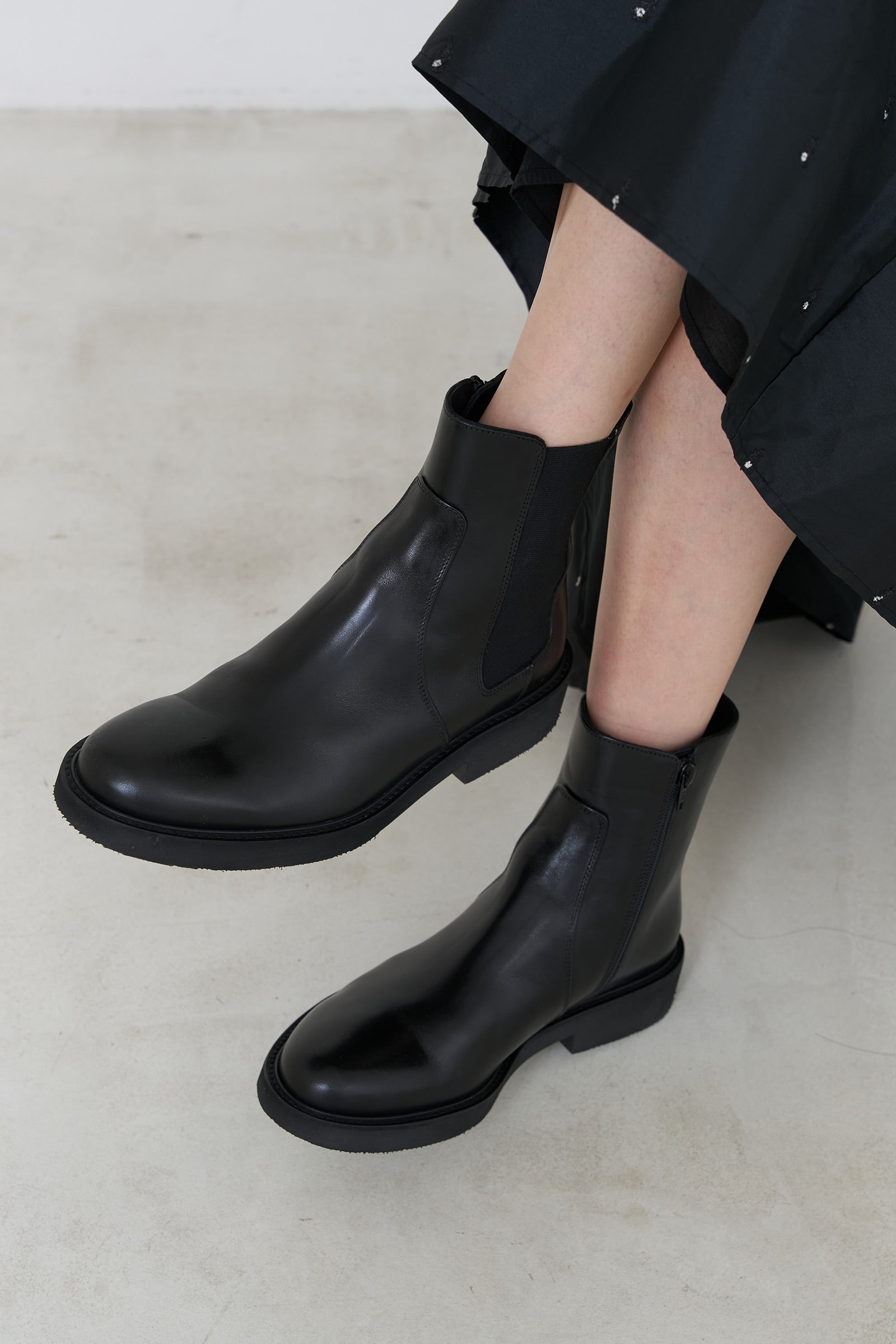 Calf Leather Sidegore Boots