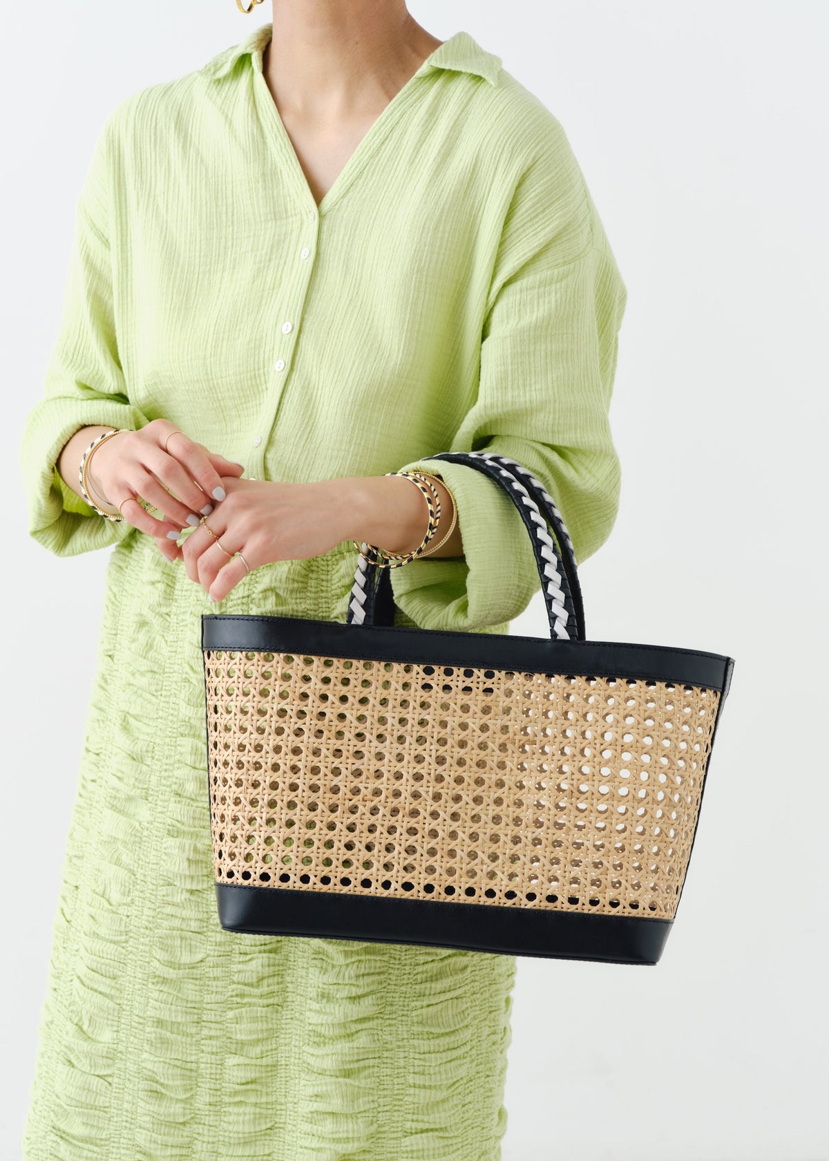 Leather Combi Basket