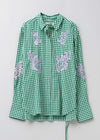 Cotton Poplin Mimosa Embroidery Shirt