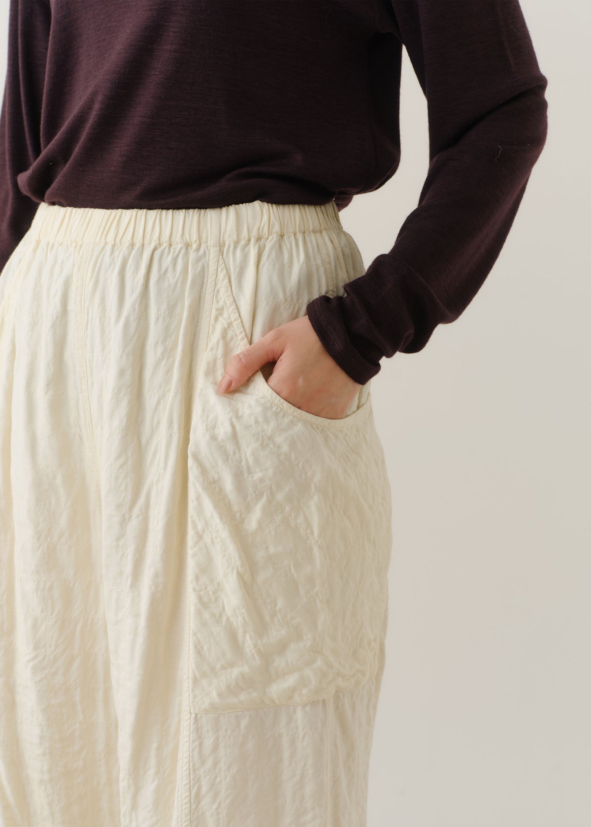 【10/21 10時発売】Rayon Quilted Pants