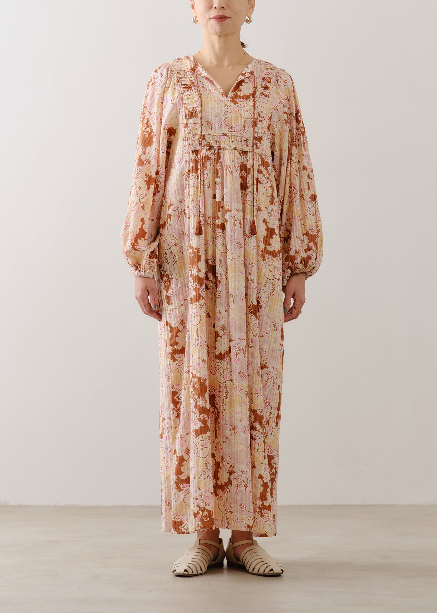 5月上旬お届け予定】Cotton Bohemian Flower Print Dress | Pasand by