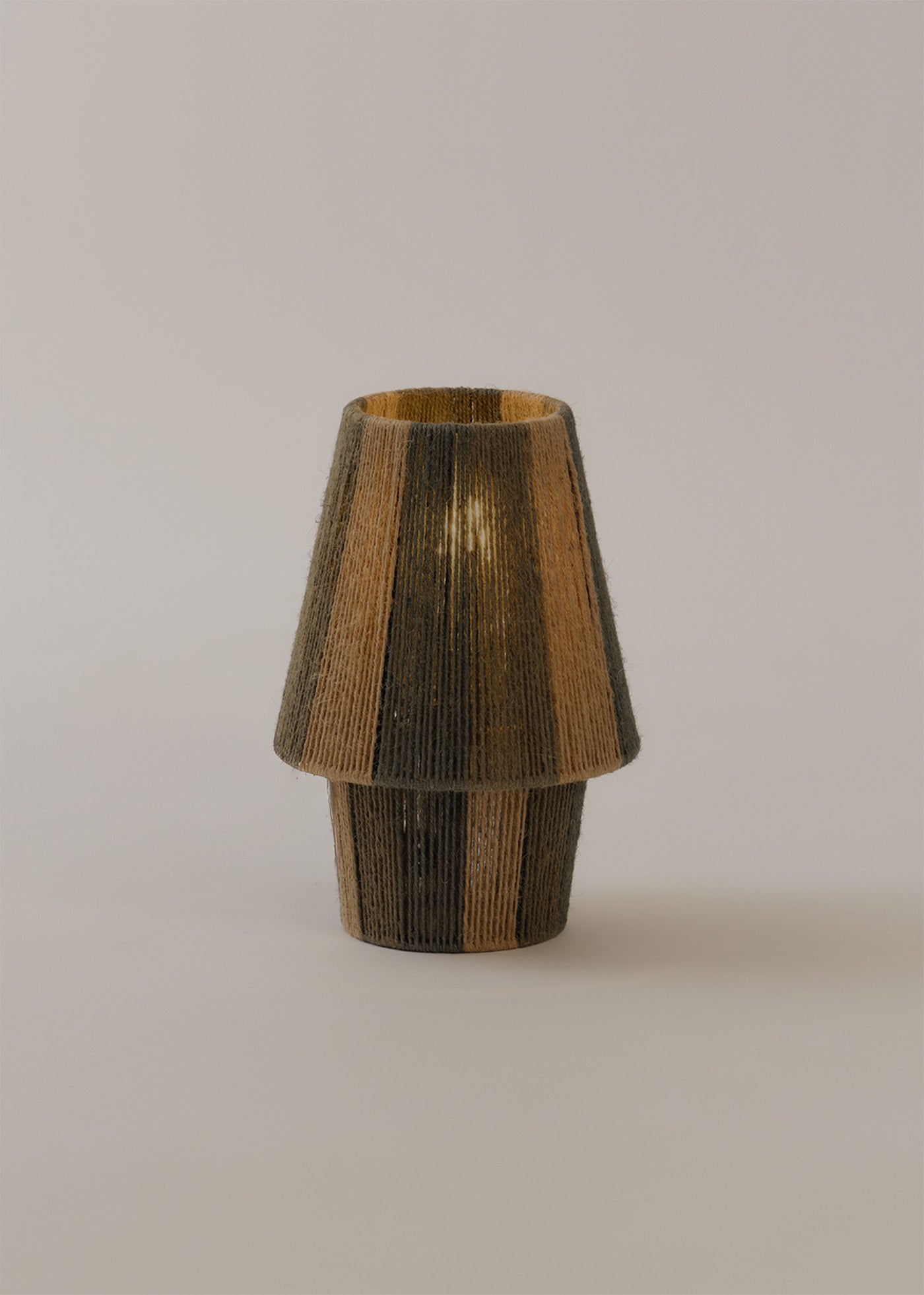 Jute Multi Stripe Table Lamp