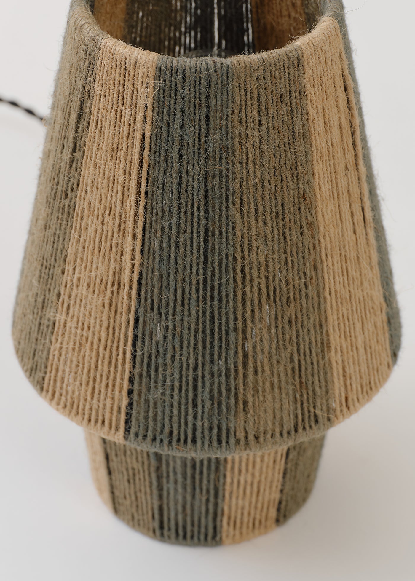 Jute Multi Stripe Table Lamp