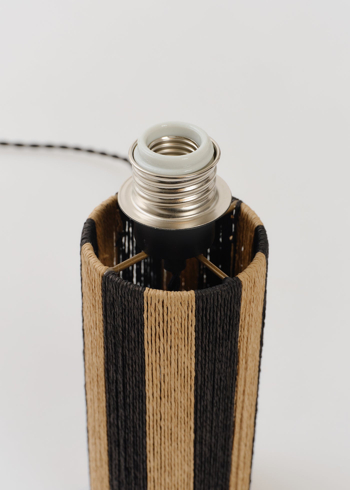 Raffia Stripe Table Lamp